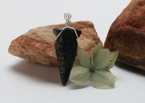 Tri Color Obsidian Necklace Pendant