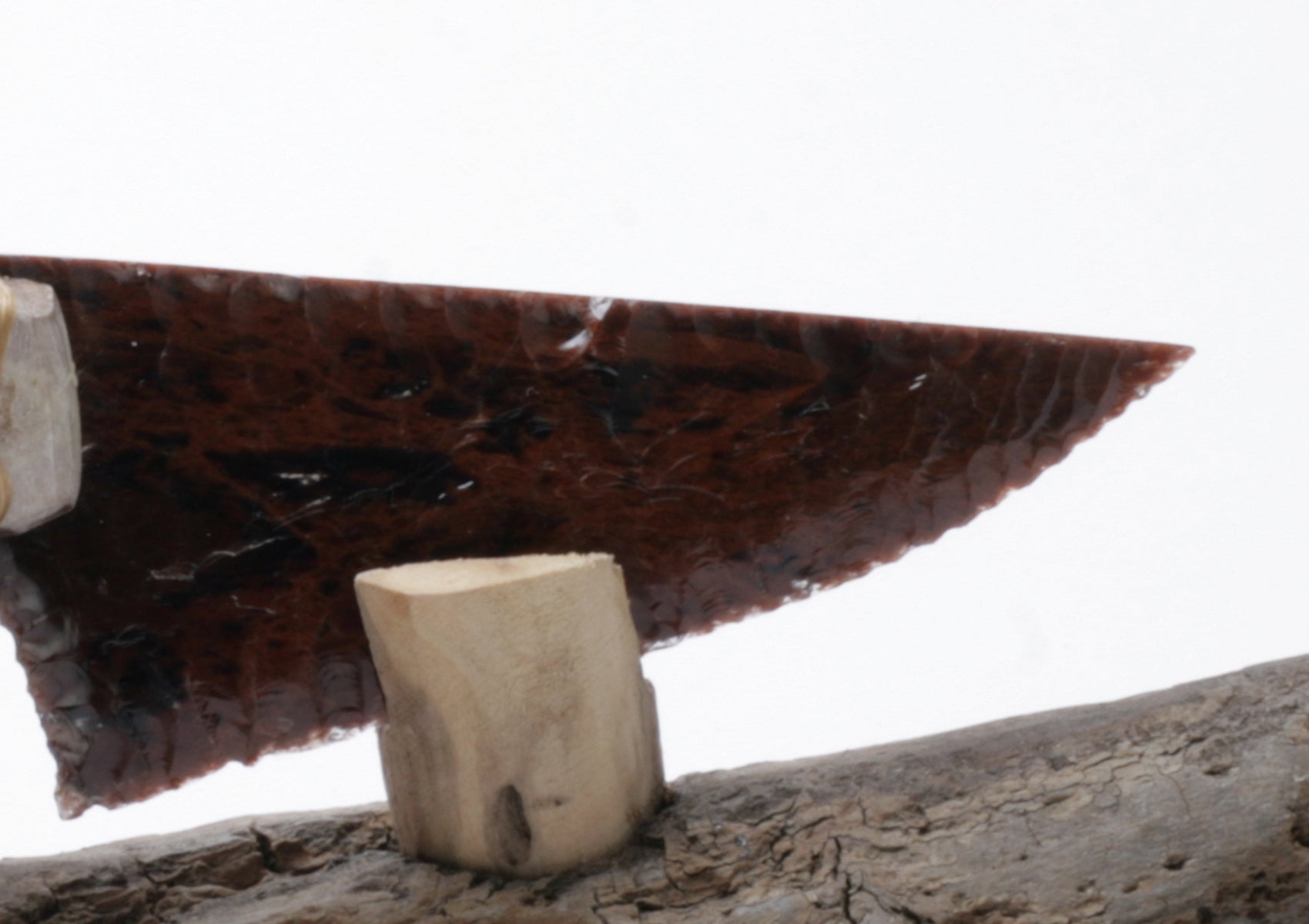 Mahogany Obsidian Knife with Deer Antler Handle