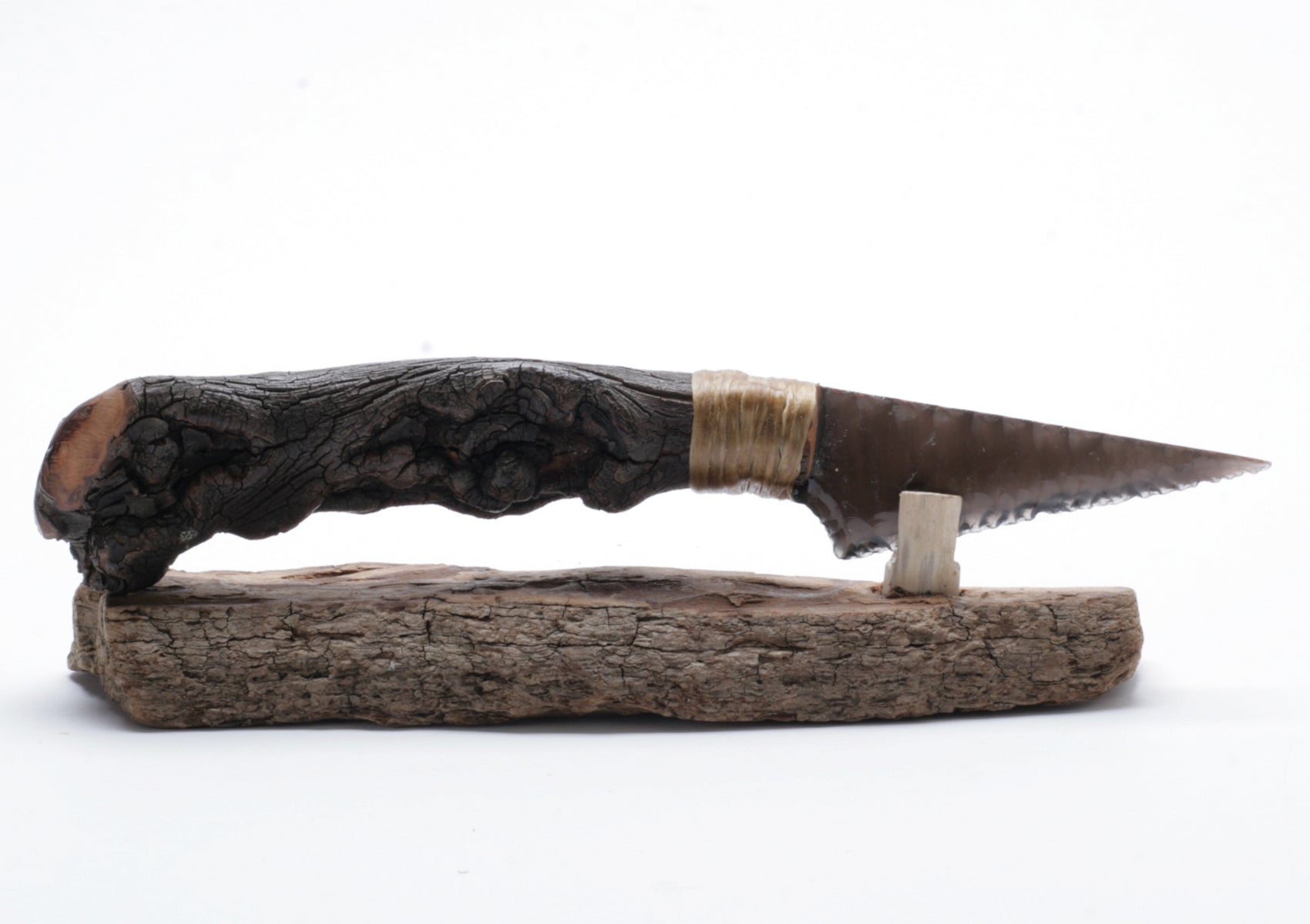 Translucentr Obsidian Knife with Arbutus Handle