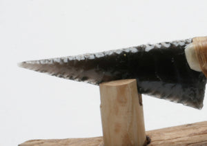 Rainbow Obsidian Knife with Deer Antler Handle